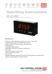 Operating Instructions - ACS-Control