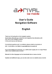 User's Guide Navigation-Software English - a-rival