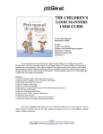 THE CHILDREN'S GOOD MANNERS USER GUIDE