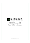 ADAMS User Guide