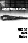 MX300 User Guide - HARMAN Professional