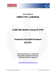 User Guide for FEBFL7701_L30U003A 2.4W LED Ballast Using