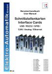 User Guide for Interface Cards IF-xx