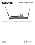 Shure UHF-R Plus User Guide (German)