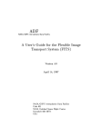 A User's Guide for the Flexible Image Transport System FITS