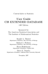 User Guide CIS EXTENDED DATABASE