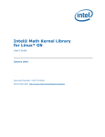 Intel(R) Math Kernel Library for Linux* OS User's Guide