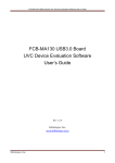 FCB-MA130 USB3.0 Board UVC Device Evaluation Software User's