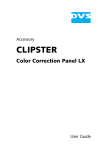 CLIPSTER Color Correction Panel LX User Guide