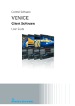 VENICE Client Software User Guide (Version 3.1)