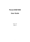 Parani-ESD1000 User Guide - BRESSNER Technology GmbH