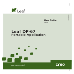 Leaf DP-67 Portable Application User Guide