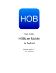HOBLink Mobile Android 1.1 User Guide