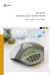 User guide Conference phone Konftel 200/NI