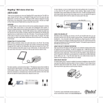 StageBug™ SB-5 stereo direct box USER GUIDE