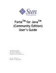 Forte for Java (Community Edition) User's Guide