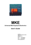 MKE Universal Midi Keyboard Electronics User's Guide