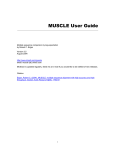 MUSCLE User Guide - Welcome to Uhura