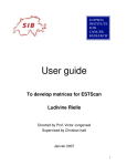 User guide