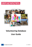 Volunteering Database User Guide