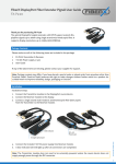 FiberX DisplayPort Fiber Extender Pigtail User Guide FX-P220