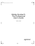 Adobe Acrobat 5: The Professional User's Guide