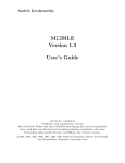 Mc cBILE Version 1.3 User's Guide