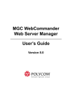 MGC WebCommander Web Server Manager User's Guide