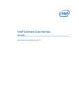 Intel® Command Line Interface User's Guide