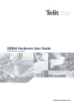GE864 Hardware User Guide