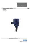 Operating Instructions Process pressure transmitter IPT-1*