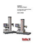 Chatillon® TCD Series Frames User's Guide