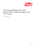 Tivoli Storage Manager for UNIX Backup