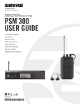 PSM300 Personal Monitor System User Guide (English)