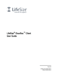 LifeSize ClearSea Client User Guide