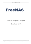 FreeNAS Setup and User guide