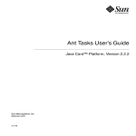 Java Card Ant Tasks User Guide