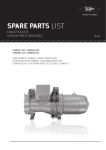 OPERATING INSTRUCTIONS SPARE PARTS LIST
