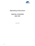 Operating Instructions DIGITAL COUNTER VEK CN1
