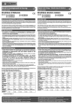 Bedienungsanleitung Brushless E-Motoren Operating Instructions