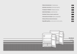 Gebrauchsanweisung für Tischkühlschränke Operating instructions
