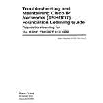 Troubleshooting and maintaining Cisco IP networks (TSHOOT