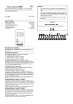 Technical Data Description of Functions Operating Instructions г г г