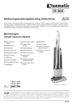 Bürstsauger/ Carpet vacuum cleaner