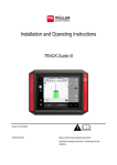 Installation and Operating Instructions