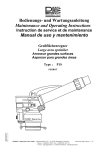 Bedienungs- und Wartungsanleitung Maintenance and Operating
