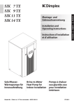 Installation Instructions and Operating Instructions SIK 7