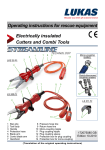 Electrically insulated Cutters and Combi Tools