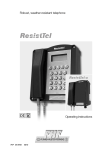 Robust, weather-resistant telephone Operating instructions