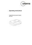 Operating instructions - OPERTIS Produktkatalog
